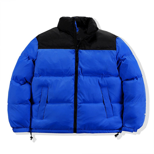 2022Casual Parker style mixed color cotton-padded jacket standing collar men's and women's winter and autumn down jackets winter