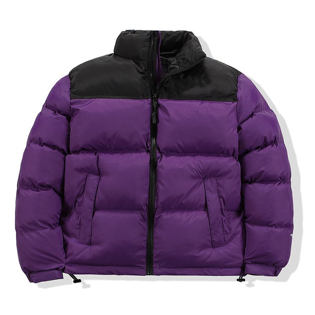 2022Casual Parker style mixed color cotton-padded jacket standing collar men's and women's winter and autumn down jackets winter