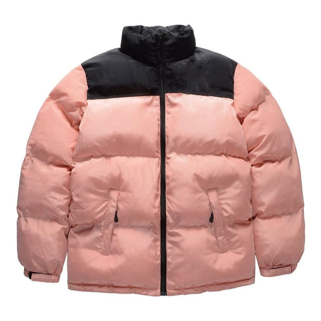 2022Casual Parker style mixed color cotton-padded jacket standing collar men's and women's winter and autumn down jackets winter