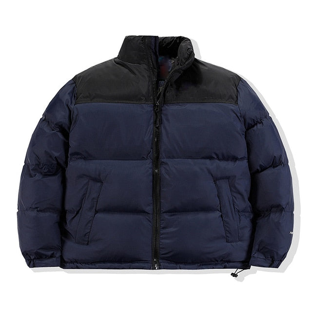 2022Casual Parker style mixed color cotton-padded jacket standing collar men's and women's winter and autumn down jackets winter