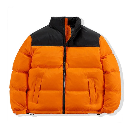2022Casual Parker style mixed color cotton-padded jacket standing collar men's and women's winter and autumn down jackets winter