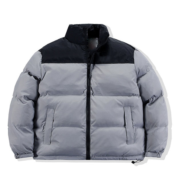 2022Casual Parker style mixed color cotton-padded jacket standing collar men's and women's winter and autumn down jackets winter
