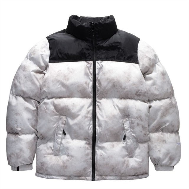 2022Casual Parker style mixed color cotton-padded jacket standing collar men's and women's winter and autumn down jackets winter