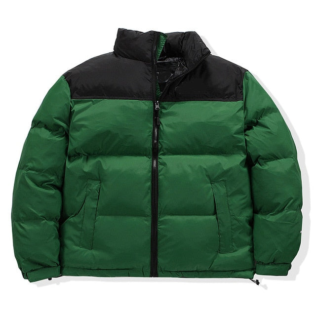 2022Casual Parker style mixed color cotton-padded jacket standing collar men's and women's winter and autumn down jackets winter
