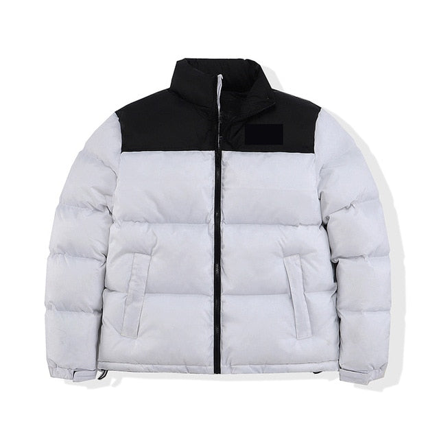 2022Casual Parker style mixed color cotton-padded jacket standing collar men&#39;s and women&#39;s winter and autumn down jackets winter