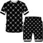 Luxury 3D Printing Men Tracksuit Men&#39;s Oversized Clothing T-shirt Shorts outfits Sets Streetswear Male Tshirt Set Summer Beach