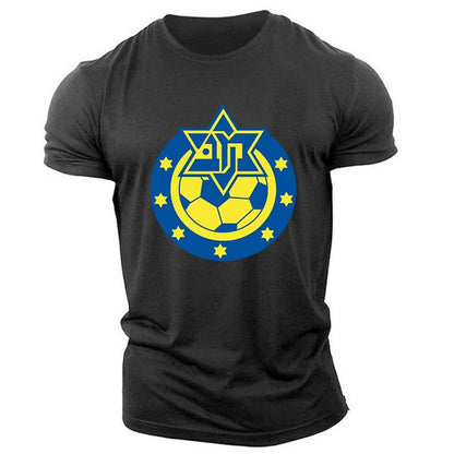 Man 2022 Summer New Fashion Maccabi Haifa Printing Oversized Hip Hop Round Neck Short-Sleeve Casual Tops Men&#39;s Clothes T-Shirt