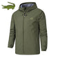 Men&#39;s High Quality Outdoor Mountaineering Sports Jacket Zipper Hooded Jacket Printed Rain Jacket Sports Jacket