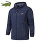 Men&#39;s High Quality Outdoor Mountaineering Sports Jacket Zipper Hooded Jacket Printed Rain Jacket Sports Jacket